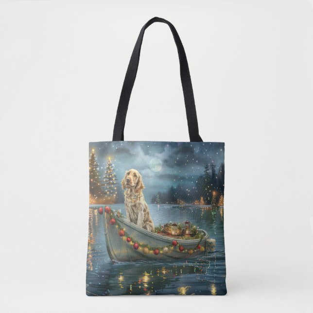 Bolso De Tela Viaje festivo para Navidades de Inglaterra (Anverso)