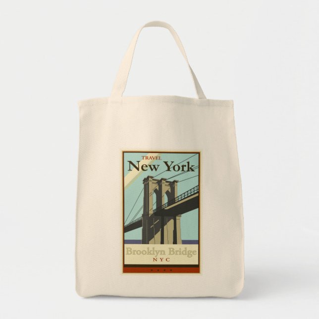 Bolso De Tela Viaje Nueva York (Frente)