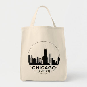 Bolso De Tela Viaje Retro de Vintage Chicago Illinois