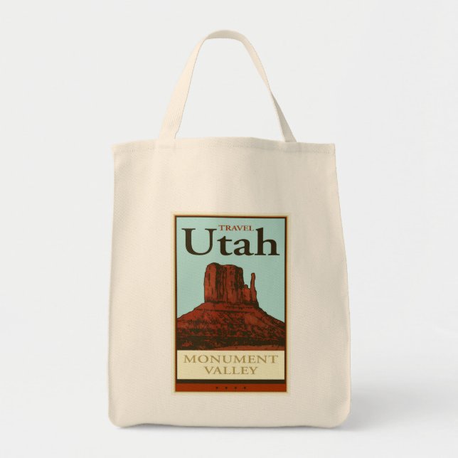 Bolso De Tela Viaje Utah (Frente)