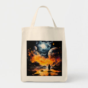 Bolso De Tela Viajero Astronauta Horizonte Cósmico Viaje