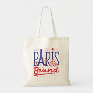 Bolso De Tela Viajero de vacaciones francés envuelto en París