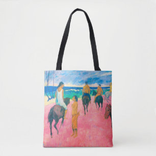Bolso De Tela Viajeros en la playa, Gauguin