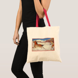 Bolso De Tela Viajes Antiguos, Invierno en Engadin Suiza