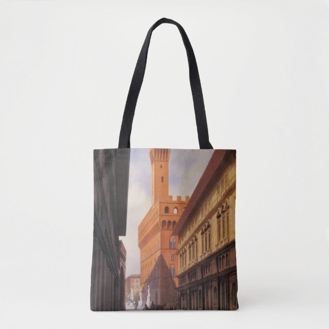 Bolso De Tela Viajes antiguos, Palazzo Vecchio, Florencia, Itali (Anverso)