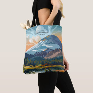 Bolso De Tela Viajes de época de la Volcán Lassen California EE.
