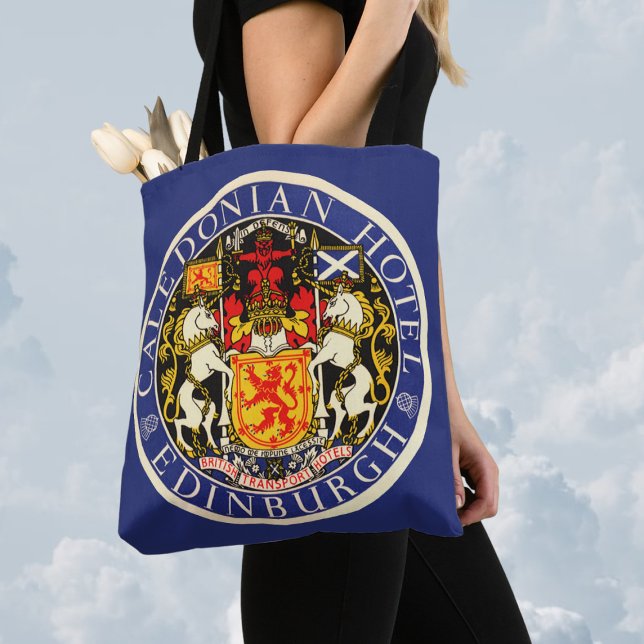 Bolso De Tela Viajes de época Hotel Caledonian Edimburgo Escocia (Subido por el creador)