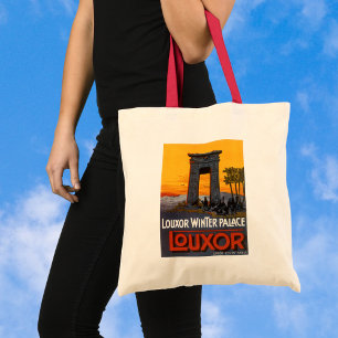 Bolso De Tela Viajes de época, Louxor Winter Palace, Egipto Áfri