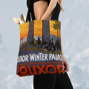 Bolso De Tela Viajes de época, Louxor Winter Palace, Egipto Áfri