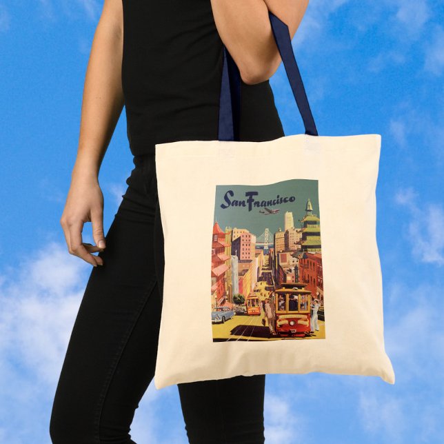 Bolso De Tela Viajes de época Poster de San Francisco Cable Carr (Subido por el creador)
