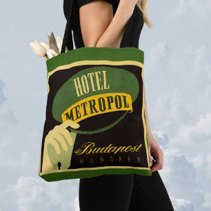 Bolso De Tela Viajes de vintage Budapest Hungría Gorra de Bellho