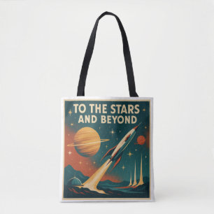 Bolso De Tela Viajes espaciales "A las estrellas y más allá"