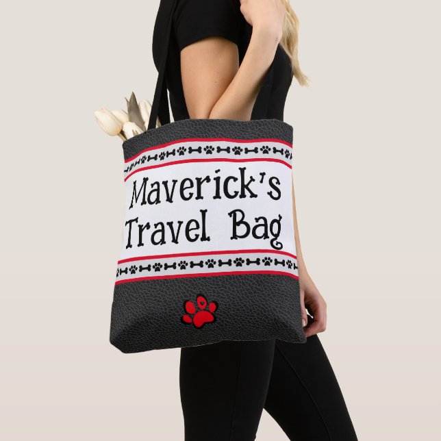 Bolso De Tela Viajes Mascota personalizados (Detalle)
