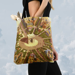 Bolso De Tela Viajes Vintage, Arco de Triunfo París Francia