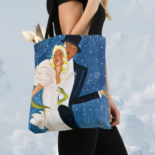 Bolso De Tela Viajes Vintage, Romance de Invierno en Monte Carlo