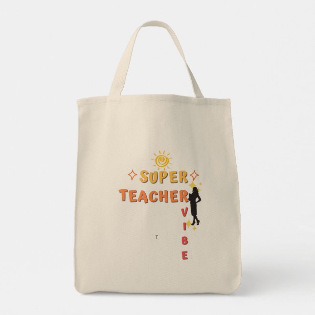 Bolso De Tela Vibe del superprofesor (Reverso)