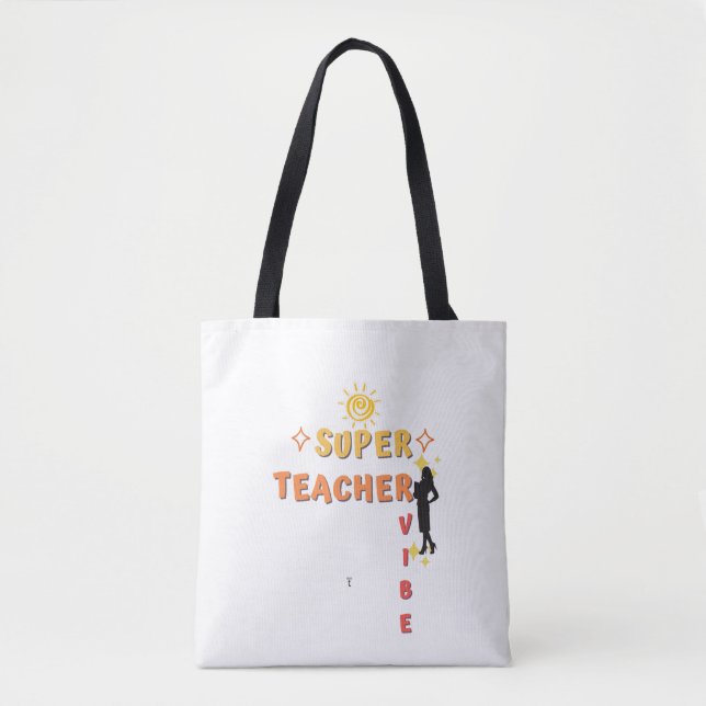 Bolso De Tela Vibe del superprofesor (Anverso)