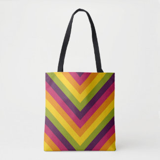 Bolso De Tela Vibe retro Chevron