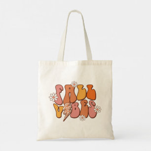 Bolso De Tela Vibes de caída rosa y Naranja retro