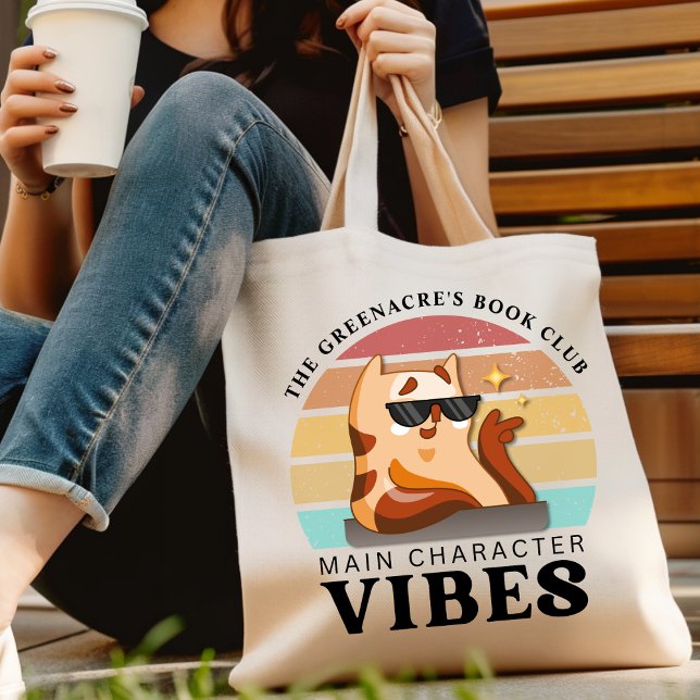Bolso De Tela Vibes de caracteres principales del nombre del clu (Subido por el creador)