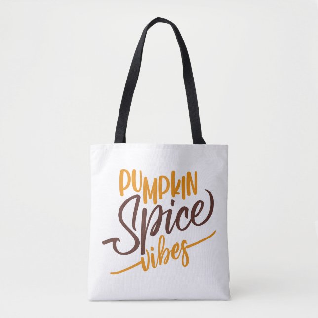 Bolso De Tela Vibes de especias de calabaza (Anverso)