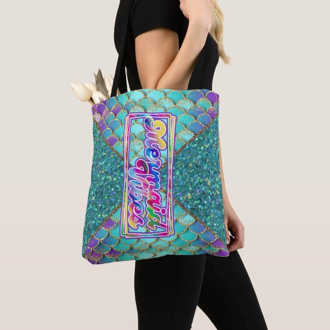 Bolso De Tela Vibes de sirenas (Detalle)