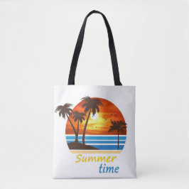 Bolso De Tela Vibes de verano en marcha: Tote de logotipos para 