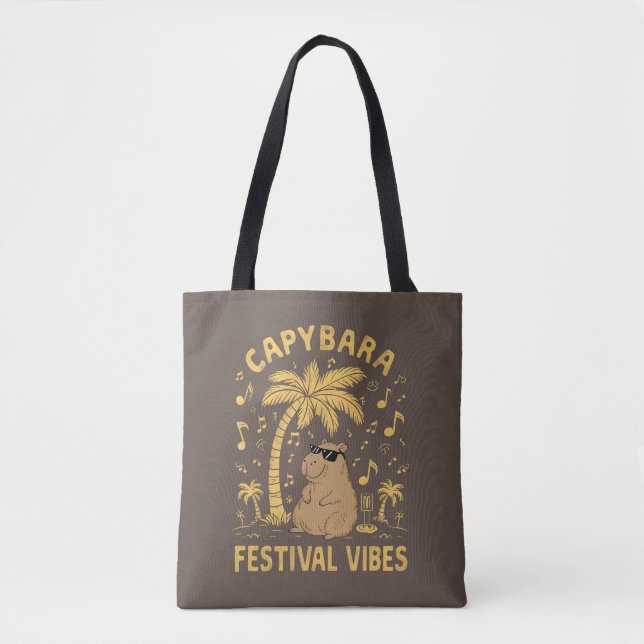 Bolso De Tela Vibes del festival de Capybara (Anverso)