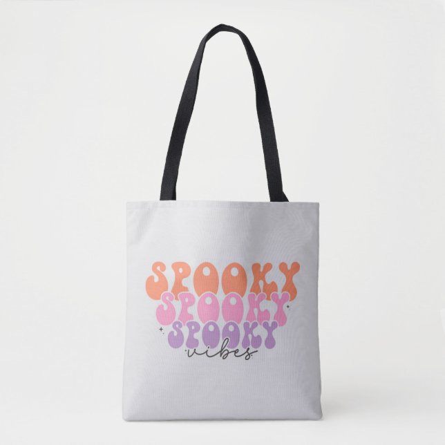 Bolso De Tela Vibes espeluznantes y espeluznantes (Anverso)
