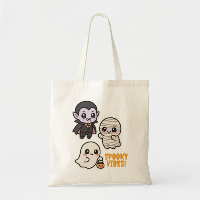 Bolso De Tela Vibes fantasmales (Frente)