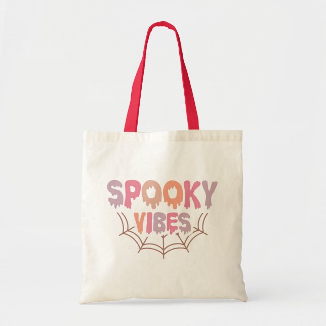 Bolso De Tela Vibes fantasmales (Frente)