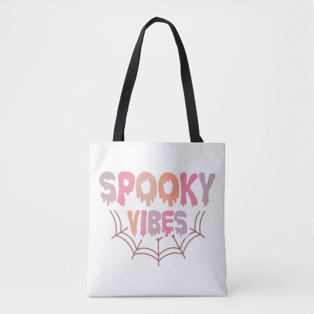 Bolso De Tela Vibes fantasmales (Anverso)
