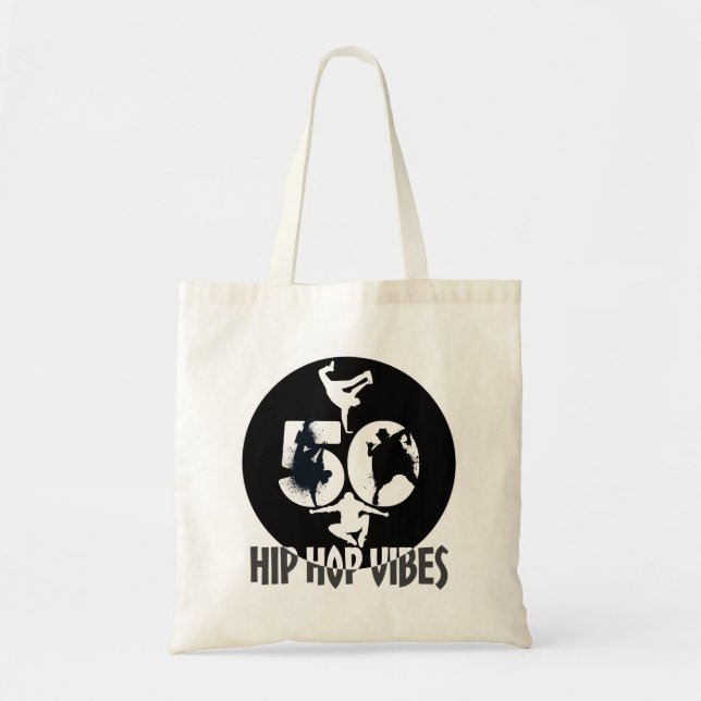 Bolso De Tela Vibes Hip Hop (Frente)