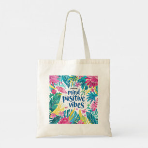 Bolso De Tela "Vibes positivas de la mente" "Vienen cosas buenas