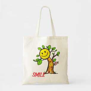 Bolso De Tela Vibes positivas del "árbol de sonrisas"