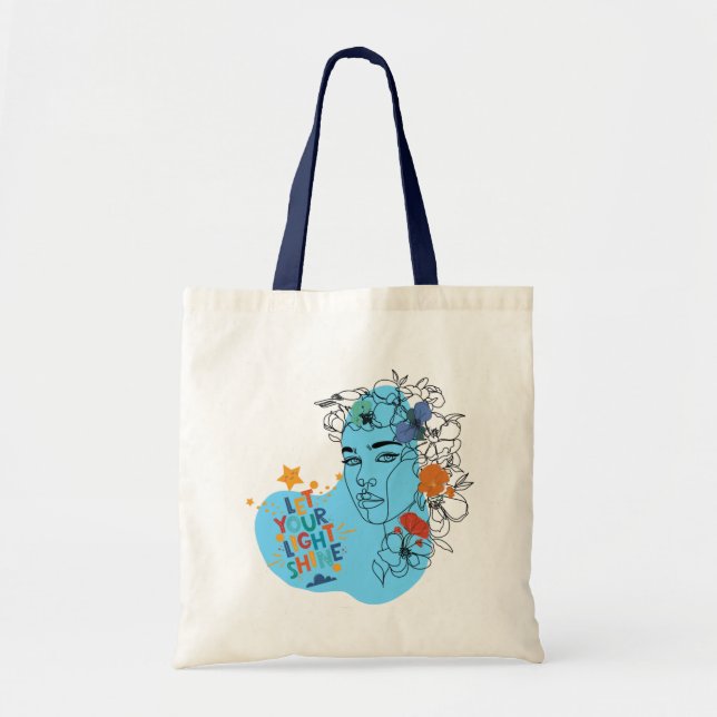 Bolso De Tela Vibes Tote Bag - Let your light shine (Frente)