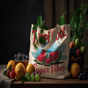 Bolso De Tela Vibraciones Azucaradas Tropi Cool