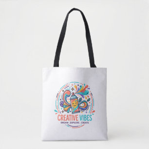 Bolso De Tela Vibraciones Creativas