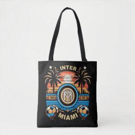 Bolso De Tela Vibraciones de Fútbol en Movimiento: Inter Miami F