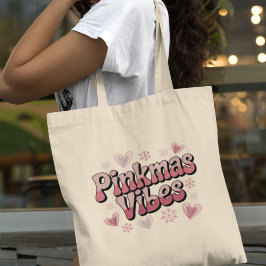 Bolso De Tela Vibraciones de Pinkmas | Navidad Rosa y Femenina