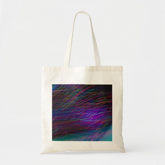 Bolso De Tela vibraciones del arco iris (Frente)