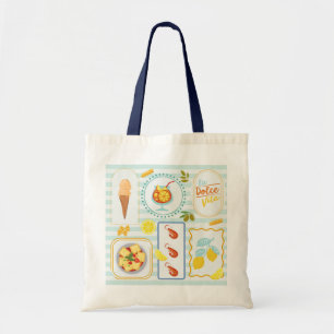 Bolso De Tela Vibraciones Mediterráneas de Verano