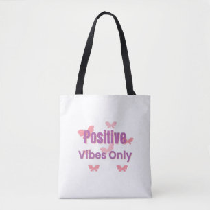 Bolso De Tela Vibraciones Positivas Solo Cita Motivacional Mí