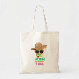 Bolso De Tela Vibraciones Retro de Verano de Playa Alien