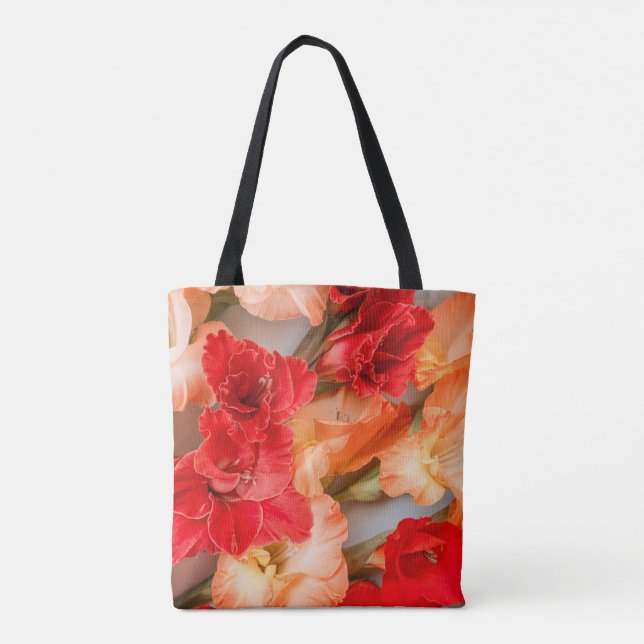 Bolso De Tela Vibrant Gladiolus flowers (Reverso)