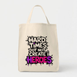Bolso De Tela Vibrant Gradient Typographical Create Heroes 