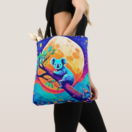 Bolso De Tela Vibrant Koala Moon