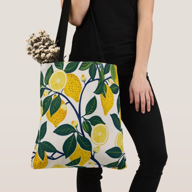 Bolso De Tela Vibrant Lemon Grove (Detalle)