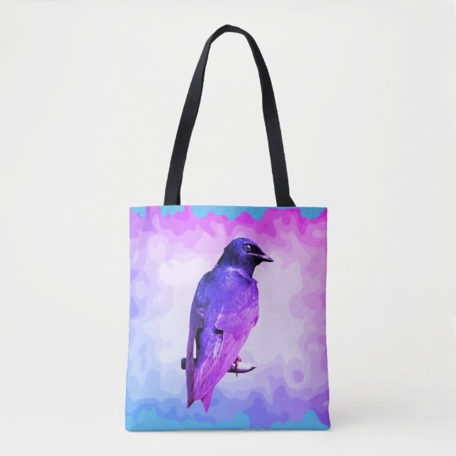 Bolso De Tela Vibrant Purple Martin (Anverso)
