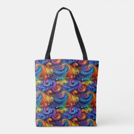 Bolso De Tela Vibrant Swirl Pattern Fleece Blanket